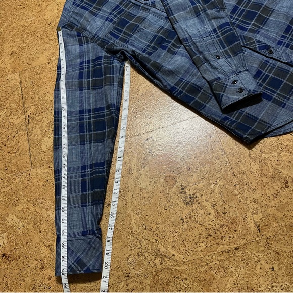 G-Star Raw Men’s Attacc Blue Cotton Plaid Long Sleeve Button Down Shirt Sz M - Picture 15 of 15